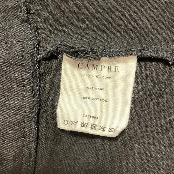 Oka Kie Black Denim Spaghetti Strap Crop Top With Zipper  - Size Medium - Picture 5 of 7